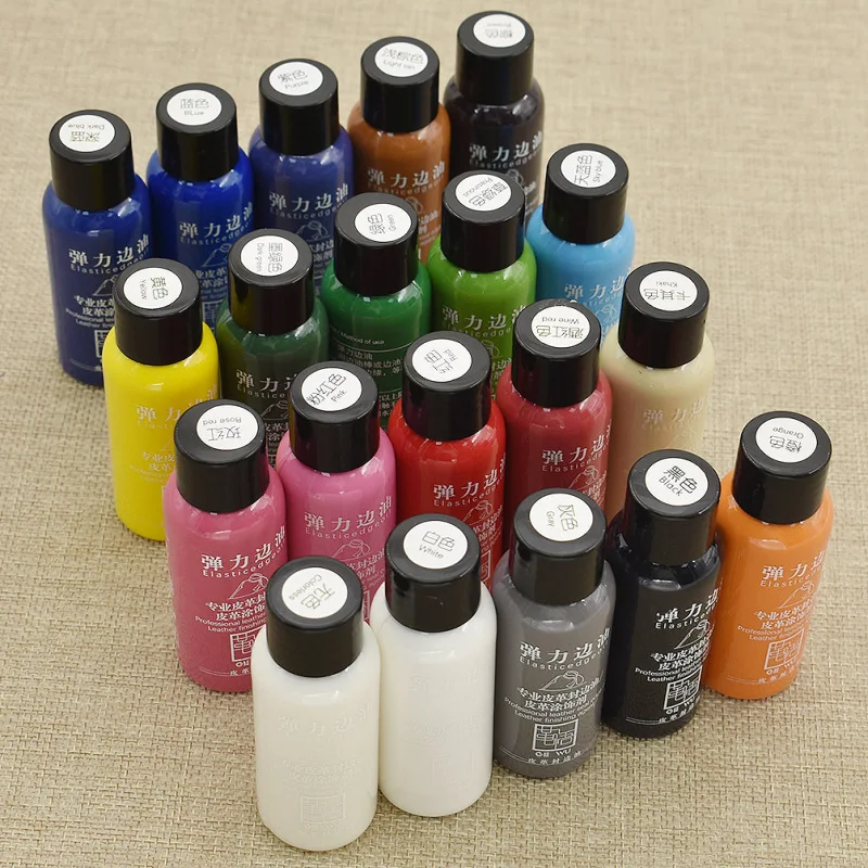30ml Matte Color DIY Handmade Leather Edge Paint Oil Dye Highlights Professional Paint Leathercraft Paint Top Merken Winkel
